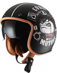 Open Face Helmet Retro Lightweight ABS with Dual Visors 1