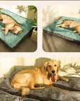 Orthopedic Dog Bed for Large Dogs with Supportive Foam and Soft Fleece Cover - Comfortable and Non-Slip 2