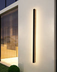Outdoor Wall Light Contemporary Black Metal LED Design 0