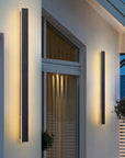 Outdoor Wall Light Contemporary Black Metal LED Design 10