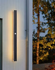 Outdoor Wall Light Contemporary Black Metal LED Design 11