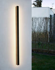 Outdoor Wall Light Contemporary Black Metal LED Design 5
