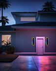 Outdoor Wall Light Contemporary Black Metal LED Design 9