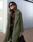 Oversized Women's Teddy Coat with Lapel Collar – Long Plush Winter Coat for Casual Wear 5