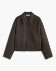 Paris | Plain Zipper Tweed Jacket 0