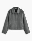 Paris | Plain Zipper Tweed Jacket 4