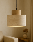 Pendrel | Elegant Travertine Inspired Stone Pendant Lamp 3
