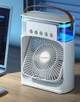 Portable Air Cooler Fan with LED Light 0