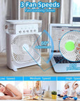 Portable Air Cooler Fan with LED Light 2