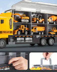 Portable Construction Vehicle Toy Set – Mini Trucks and Machinery with Storage Case for Children 2