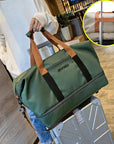 Portable Gym Bag with Shoe Compartment and Wet/Dry Separator for Travel - Durable Fitness Tote 2