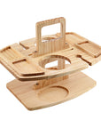 Portable wood-picnic wine table-Winenest 1