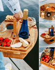 Portable wood-picnic wine table-Winenest 5