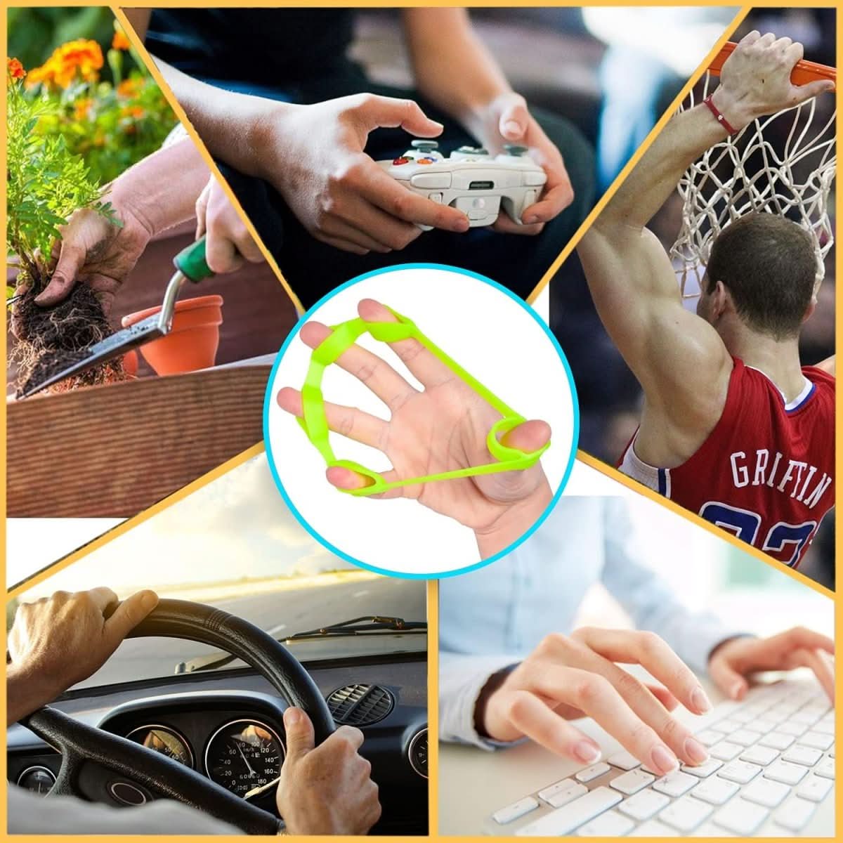 PowerGrip-6 | Hand Strengthener Set for Grip Power and Pain Relief 4