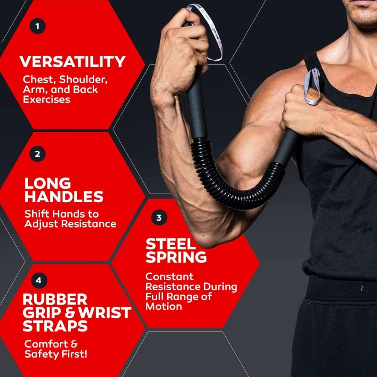 PowerTwist | Adjustable Home Pull-Up Bar for Upper Body Strength Training 4