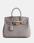 Premium Cowhide Leather Handbag with Zipped Pockets – Stylish and Durable Accessory for Every Occasion 10