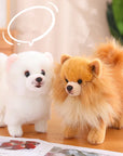 Premium Plush Pomeranian Stuffed Animal – Soft Realistic Dog Plushies for Kids, 12 Inches Tall 1