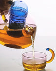 PrismGlass | Colorful Elegant Borosilicate Tea Set for Tea Lovers 4
