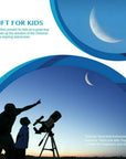 Professional Astronomical 150x Magnification Refracting Telescope 300/70mm With Tripod Phone Adapter 3