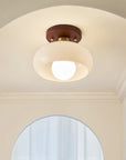 Quartzel | French Bauhaus Cream Ceiling Lamp for Home Living 2