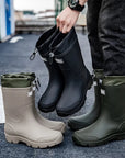 RainAura | Stylish Lightweight Waterproof Rubber Mid-Calf Rain Boots 2