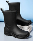RainAura | Stylish Lightweight Waterproof Rubber Mid-Calf Rain Boots 4