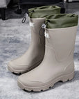 RainAura | Stylish Lightweight Waterproof Rubber Mid-Calf Rain Boots 6