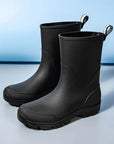 RainAura | Stylish Lightweight Waterproof Rubber Mid-Calf Rain Boots 9