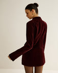Raquel | Velvet Lapel Short Blazer 5