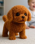 Realistic Interactive Plush Puppy Toy - Eco-Friendly, Soft Synthetic Leather, Engaging Companion for All Ages 2