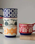 RetroCeramica | Unique Stylish Mid-Century Ceramic Coffee Mugs Set 1