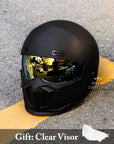 Retro Pilot Motorcycle Helmet – DOT and ECE Approved, Timeless Look 0