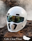 Retro Pilot Motorcycle Helmet – DOT and ECE Approved, Timeless Look 10