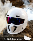 Retro Pilot Motorcycle Helmet – DOT and ECE Approved, Timeless Look 11