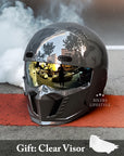Retro Pilot Motorcycle Helmet – DOT and ECE Approved, Timeless Look 6