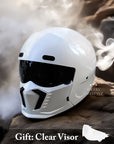 Retro Pilot Motorcycle Helmet – DOT and ECE Approved, Timeless Look 9