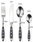 RivetCraft | Elegant Vintage Stainless Steel Cutlery Set 8