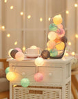 Royallure | Charming Colorful Cotton Ball Garland Lights for Cozy Decor 1
