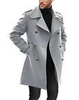 Ruben | Men’s Peacoat – Double-Breasted Winter Coat with Refined Fit 2