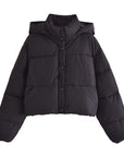 Ruby | Women's Cropped Hooded Puffer Winter Jacket 0