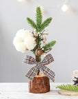 RusticBough | Charming Mini Tabletop Christmas Tree for Cozy Holiday Decor 1