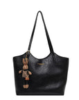 RusticCharm | Stylish Spacious Vegan Leather Tote Bag for Everyday Use 3