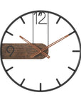 RusticTick - Steel and Walnut Wall Clock 4