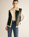 Rylie | Teddy Lined PU Leather Vest 0
