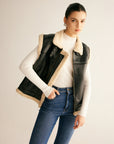 Rylie | Teddy Lined PU Leather Vest 3