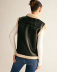 Rylie | Teddy Lined PU Leather Vest 5