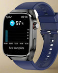 Reloj inteligente de salud con ECG y monitoreo de azúcar en sangre – pantalla AMOLED de 2.04 pulgadas y diseño impermeable