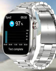 Reloj inteligente de salud con ECG y monitoreo de azúcar en sangre – pantalla AMOLED de 2.04 pulgadas y diseño impermeable