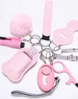 Self Defense Keychain Set with Personal Alarm and Window Breaker for Women's Safety 0