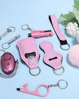 Self Defense Keychain Set with Personal Alarm and Window Breaker for Women's Safety 2